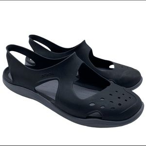 Crocs Swiftwater Wave Black Shoe Size 6
